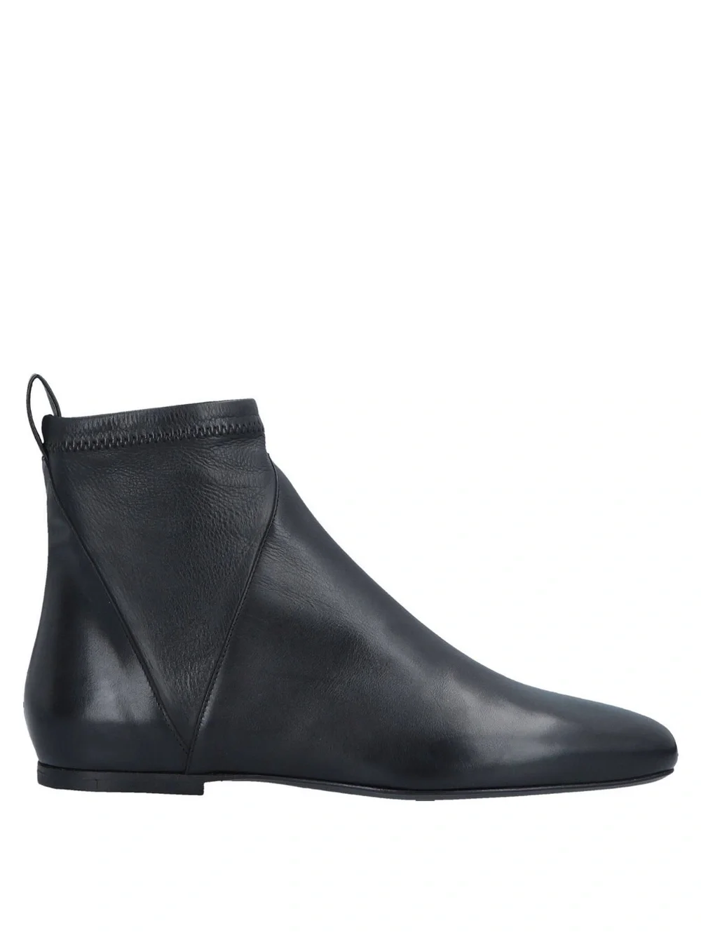 Women’s Black Leather Slim Ankle Boots